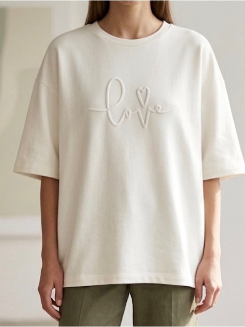 St Tropez 'Love' Oversized Boxy Tee